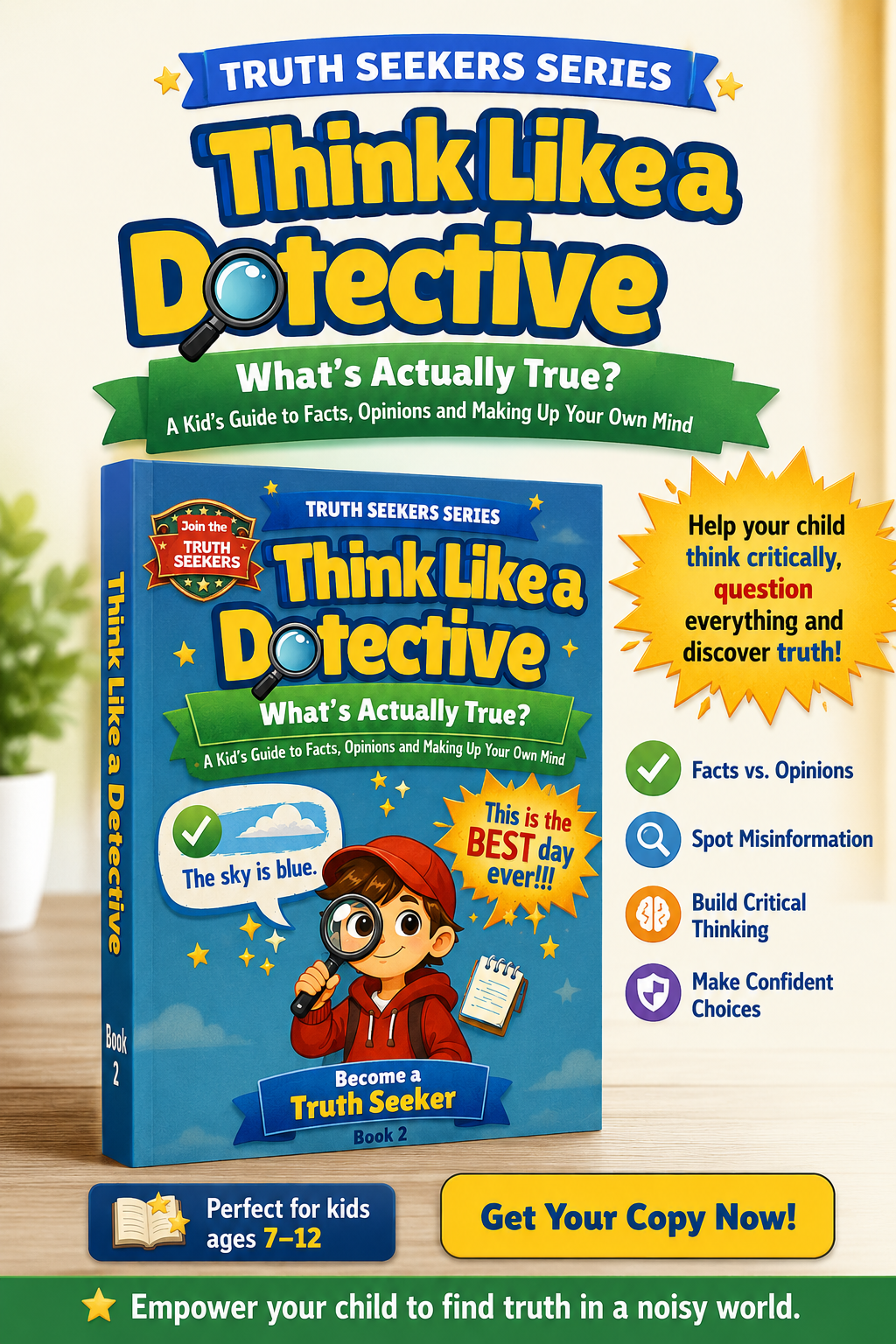 Think Like a Detective: What's Actually True? book cover